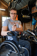 Wheeler  Kenny van Weeghel, tweevoudig paralympisch kampioen.
