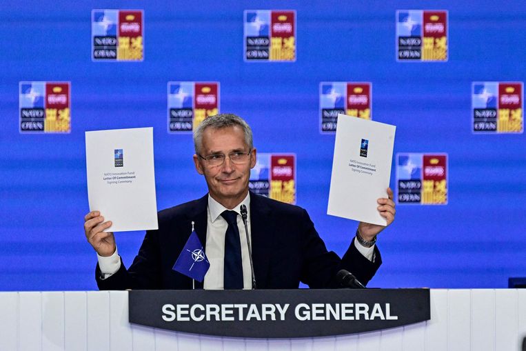 Jens Stoltenberg, secretaris-generaal van de Navo. Beeld AFP