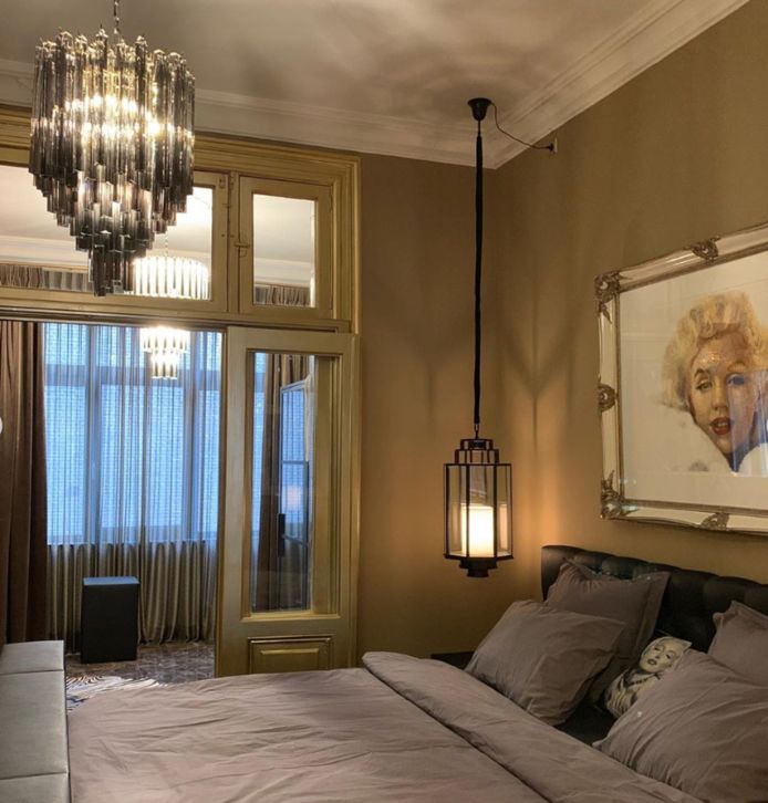 De slaapkamer met Gordons lievelingsicoon Marilyn Monroe