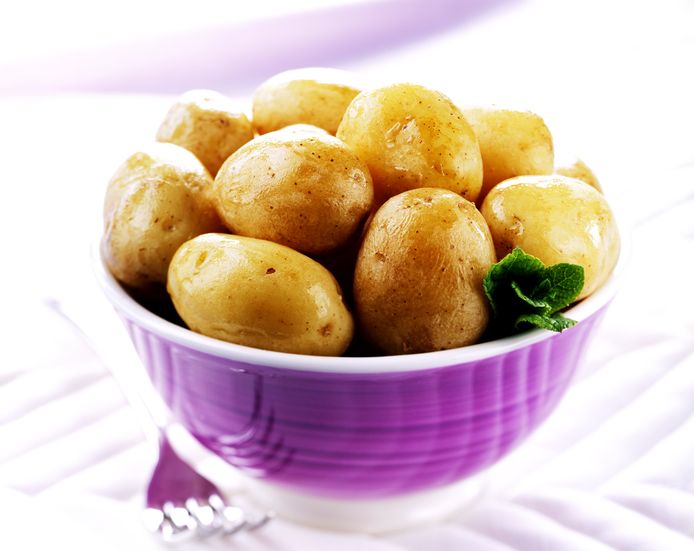 Gekookte aardappelem