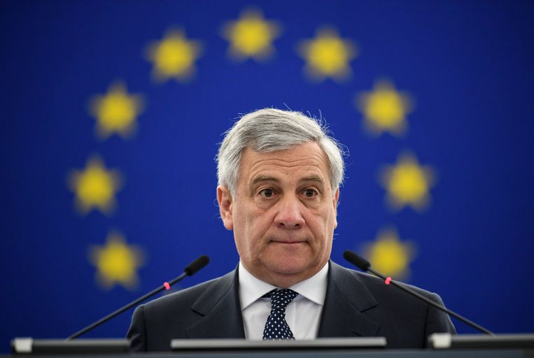 Europees Parlementsvoorzitter Antonio Tajani. Beeld EPA
