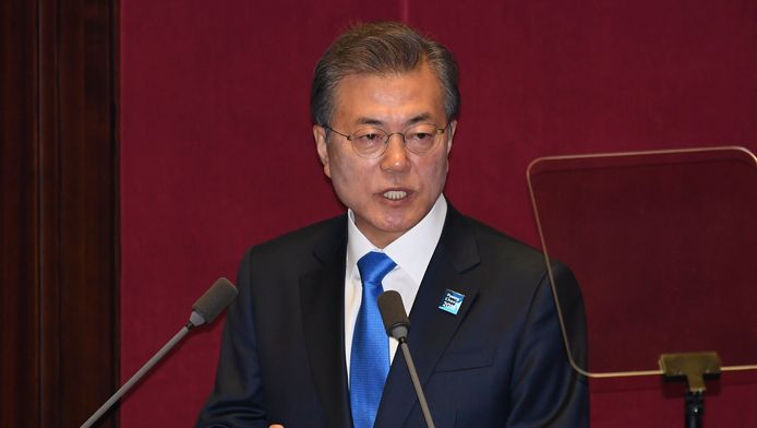 De Zuid-Koreaanse president Moon Jae-in