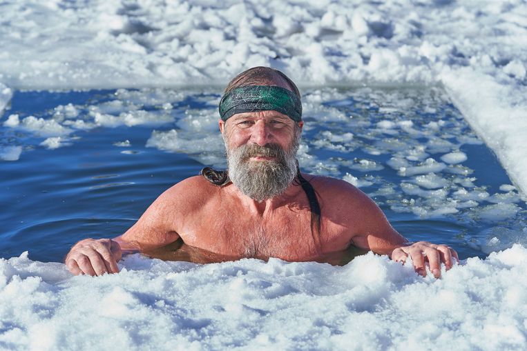 Wim Hof in 'Freeze the Fear with Wim Hof' Beeld BBC/Hungry Bear Media/Pete Dadds