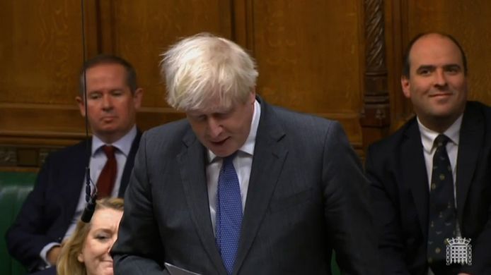 Voorlamig Brits premier Boris Johnson