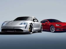 Elon Musk stuurt Tesla naar circuit na recordtijd elektrische Porsche
