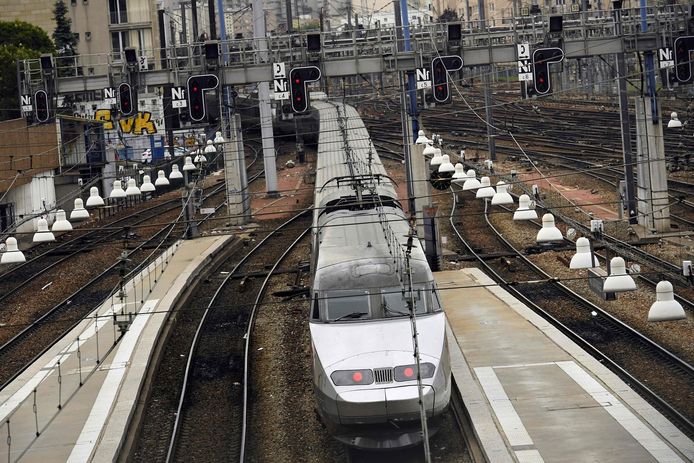 Het treinstation Montparnasse in Parijs.
