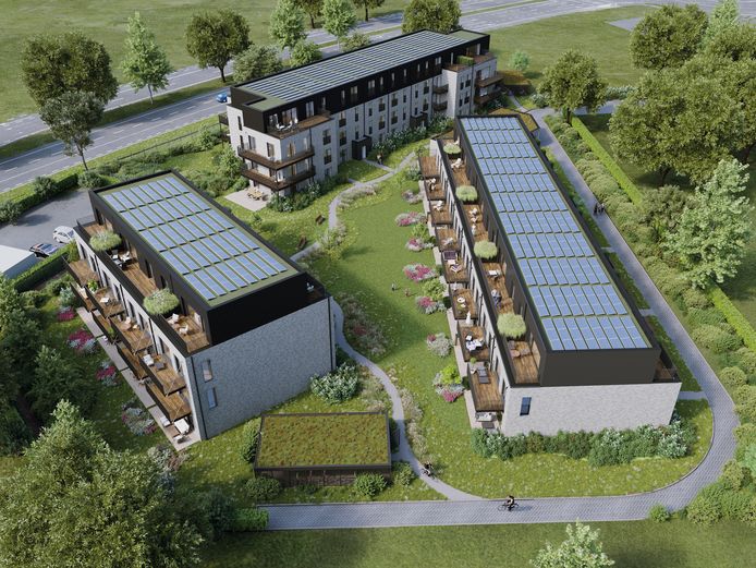 Zo gaan de appartementen in de Lierse Bollaarstraat er uit zien.