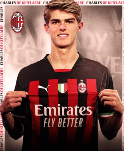 De Ketelaere nu ook officieel speler van AC Milan: “Ambitie van jonge speler om aan de top in het buitenland te spelen”