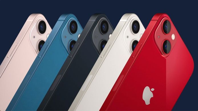 De iPhone 13 komt in vijf kleurvarianten.