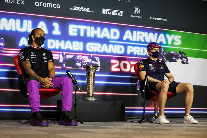 Hamilton en Verstappen.