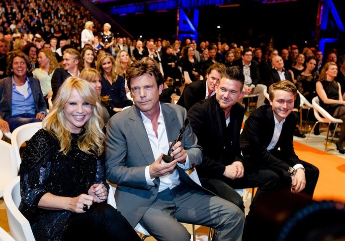Linda de Mol, John de Mol, Johnny de Mol en Julian Vahle.