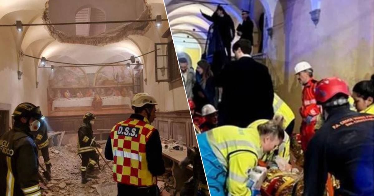 Crolla il pavimento del monastero, cadono i ballerini durante il ricevimento di nozze in Italia: 35 feriti, 5 gravi |  All'estero