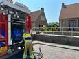 De toegesnele brandweer kon de tuinbrand vrij vlot blussen in Groesbeek.