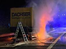 L'A12 obstruée en raison d'un camion en feu à hauteur d'Anvers-Sud