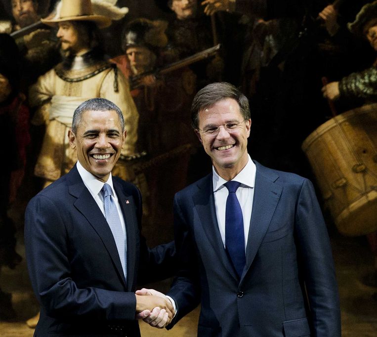 Obama en Rutte Beeld anp