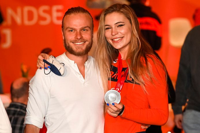 Jutta Leerdam met Koen Verweij.