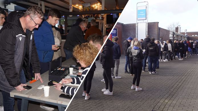 Honderden mensen stonden maandagavond in de rij om de laatste kans te benutten om een entreekaart te bemachtigen.