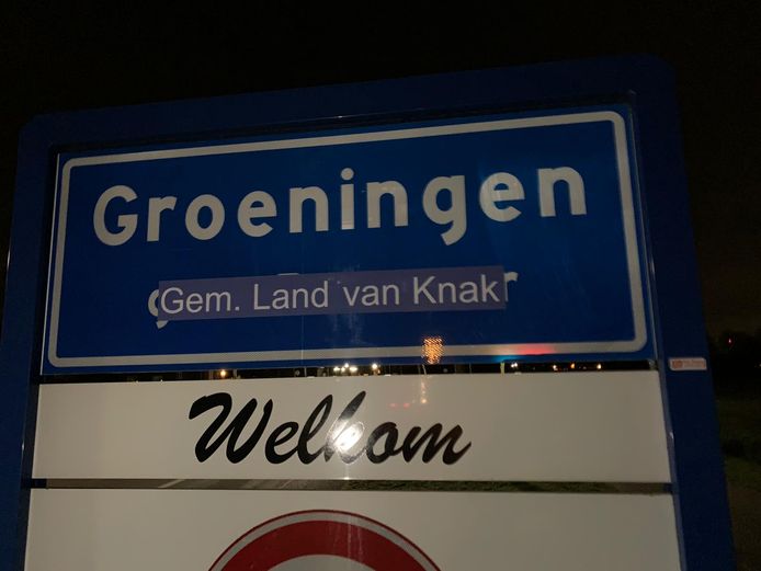 Nieuwe naam in Groeningen: Gemeente Land van Knak