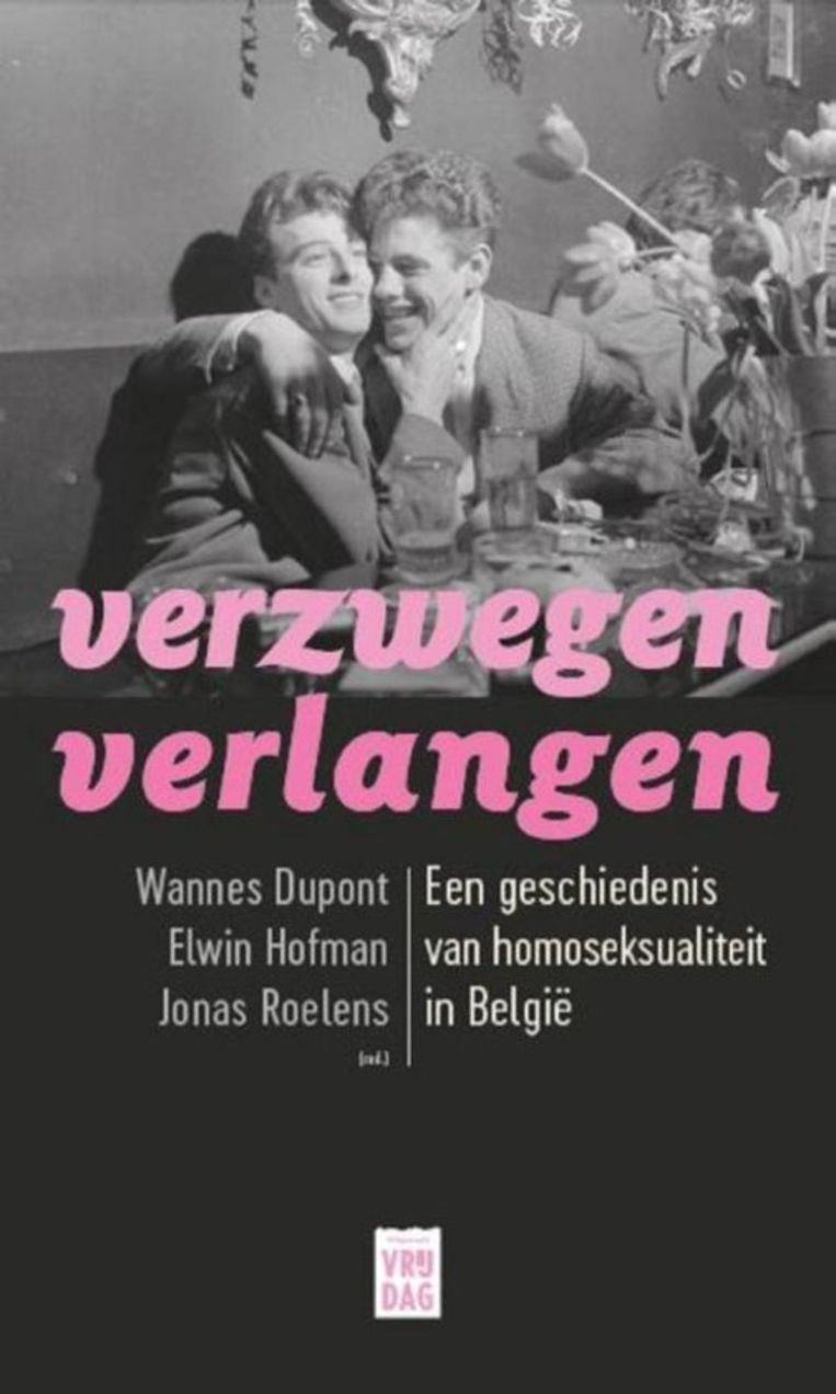 Wannes Dupont, Jonas Roelens & Elwin Hofman, 'Verzwegen verlangen - Een geschiedenis van homoseksualiteit in België', uitgeverij Vrijdag, 290 p., 24,95 euro. Beeld RV