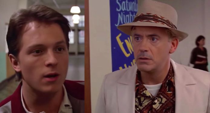 Robert Downey Jr en Tom Holland in 'Back To The Future' dankzij deepfake-technologie.