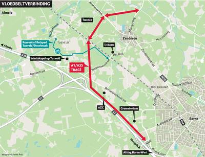 ‘Vloedbeltverbinding voldoet niet aan doelstellingen’: Almelo wil pas op de plaats