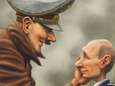 Oekraïense regering deelt karikatuur die Poetin vergelijkt met Hitler: “Dit is geen ‘meme’, maar de realiteit” 