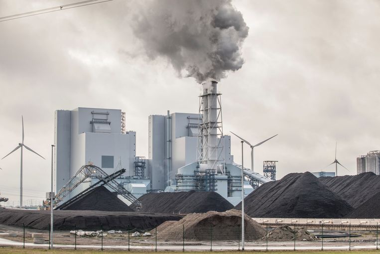 De kolencentrale van RWE/Essent in de Eemshaven staat op de nominatie om te worden gesloten. Als het aan RWE-topman Roger Miesen ligt, blijft hij open en gaat hij draaien op biomassa.  Beeld Harry Cock / de Volkskrant