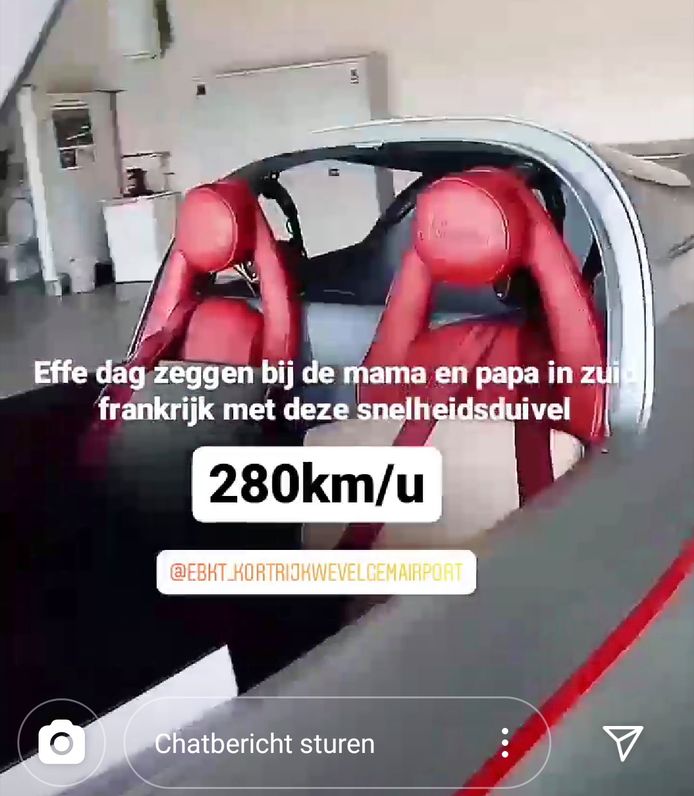 De jonge vrouw die om het leven kwam bij de crash van het ULM-vliegtuigje, postte kort voor het vertrek in Wevelgem dit beeld op haar Instagramaccount.