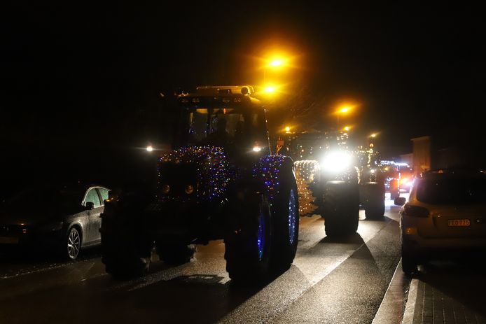 Verlichte tractoren Pajottenland