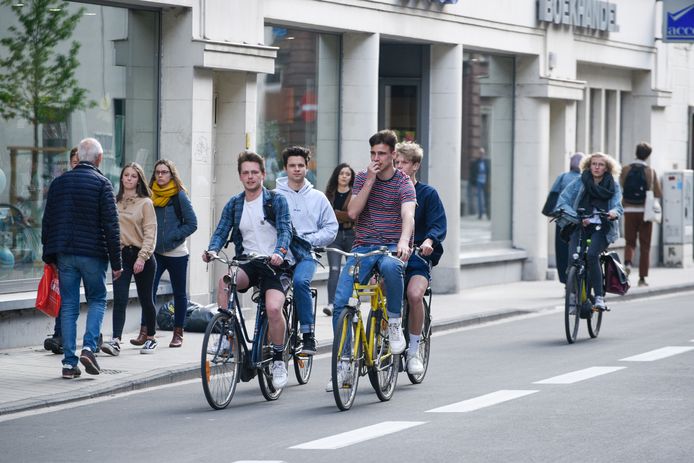 Archiefbeeld. Fietsers in Leuven (2019).