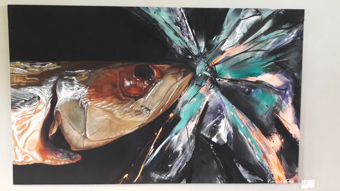 Werk van Esther Claus en Isabelle Roskam, te zien in Gallery Elzenhoeve in Luyksgestel.