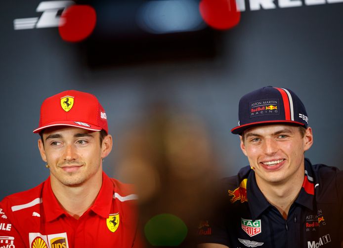 Leclerc en Verstappen.