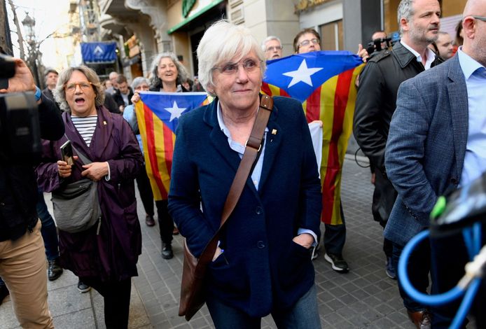 Clara Ponsati de retour à Barcelone (28 mars)