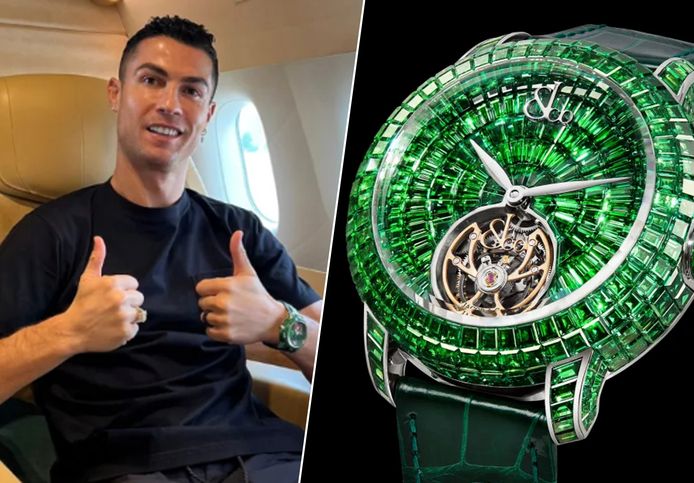 Cristiano Ronaldo aper u avec une montre de luxe d une valeur de