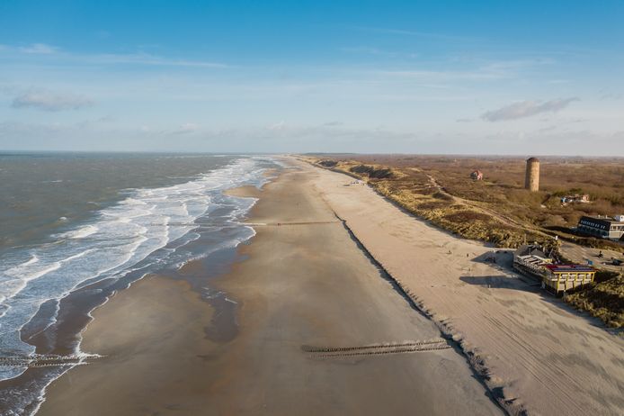 Strand bij Domburg (Zeeland).