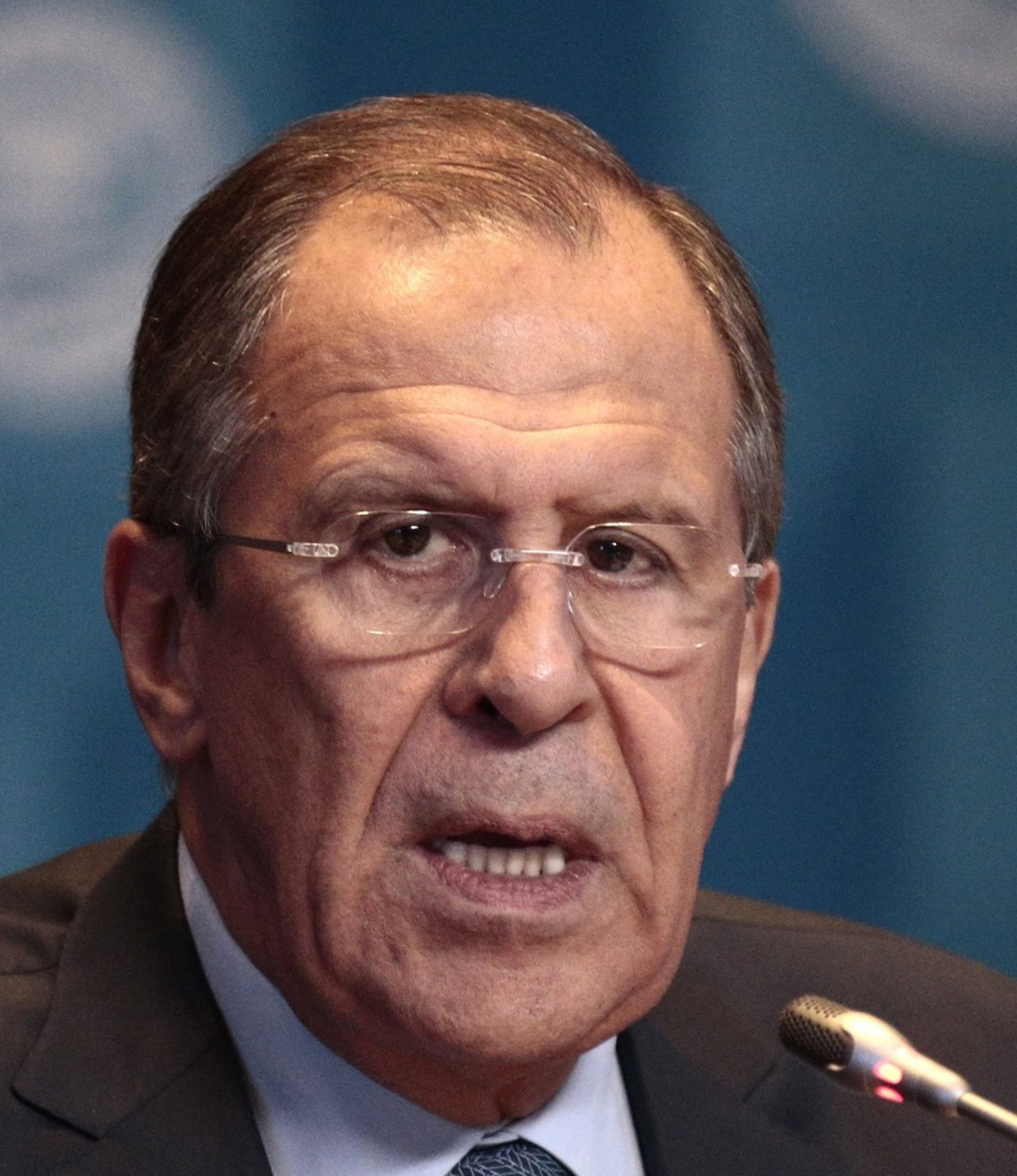 De Russische minister van buitenlandse zaken Sergej Lavrov. Beeld epa