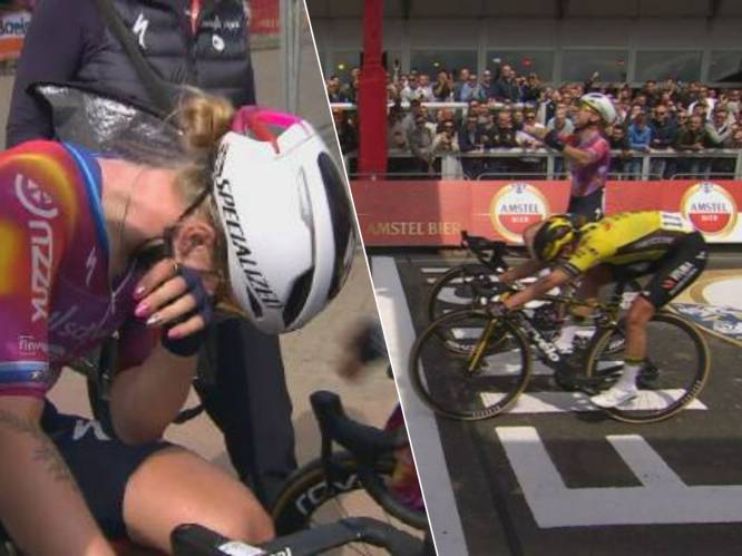 “Ik voel me zo dom”: Wiebes ontroostbaar nadat ze te vroeg juicht, Vos profiteert en wint Amstel Gold Race