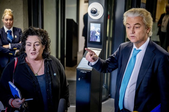 Geert Wilders en Caroline van der Plas melden dinsdag dat ze eruit zijn.