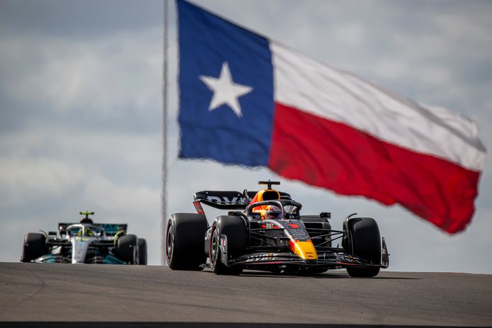 Max Verstappen in Austin, Texas.