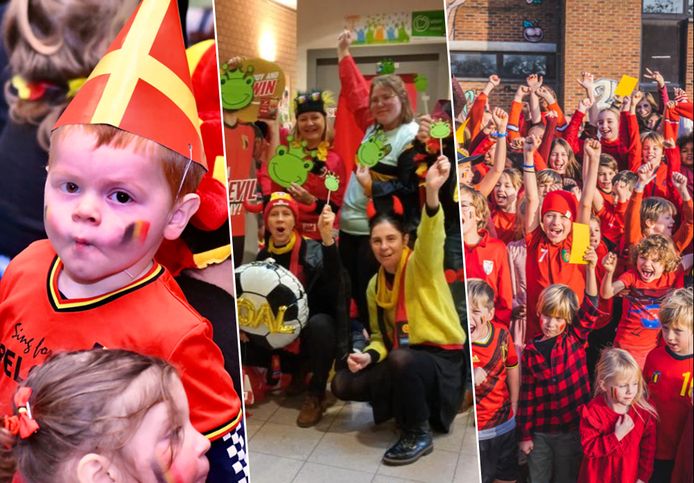 Groot of klein: de Belgische supporters staan paraat voor hun team.