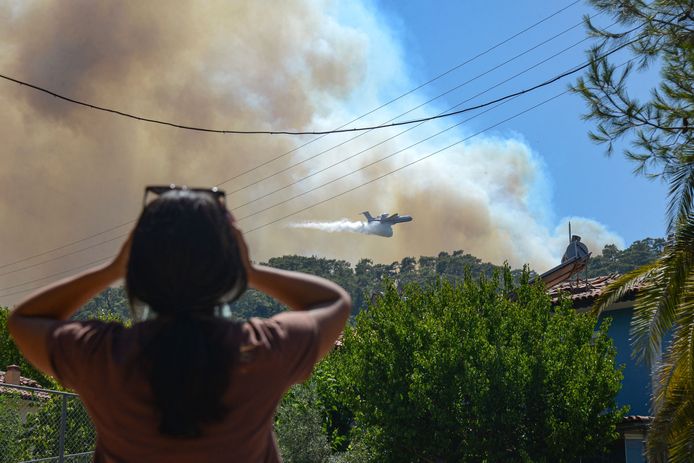 Natuurbranden in Turkije.