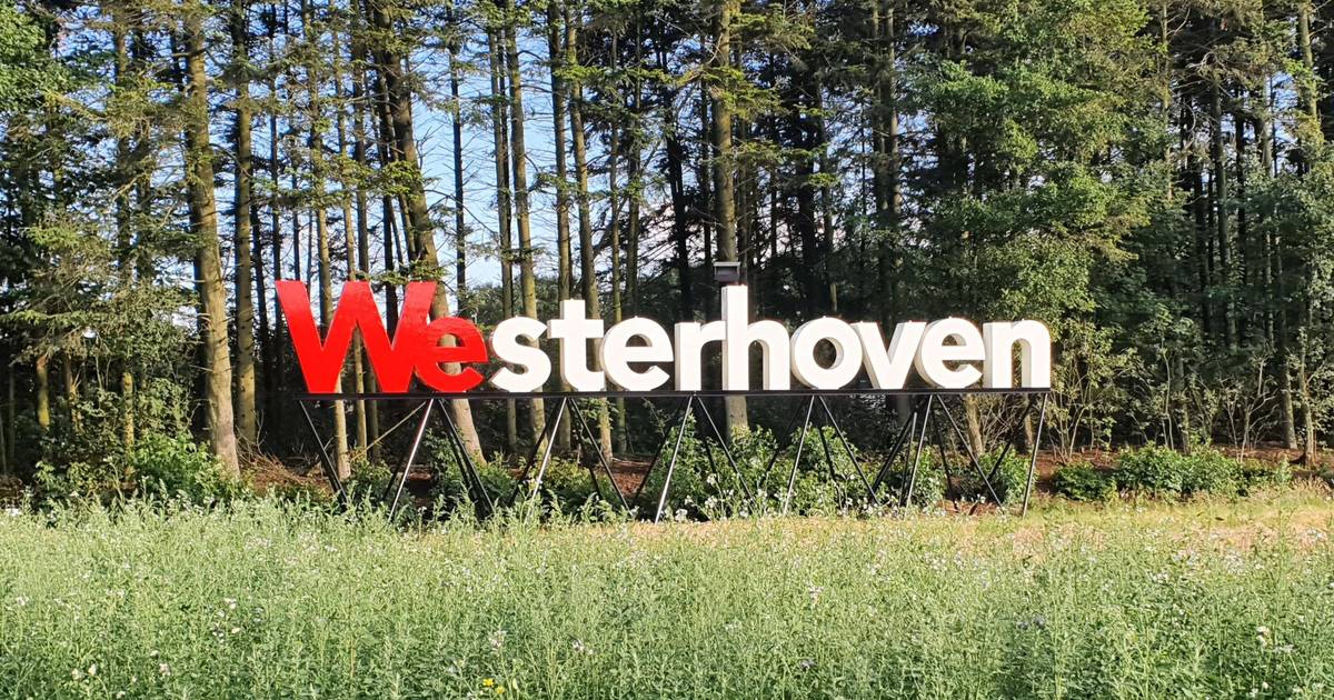Westerhoven doet het samen; zoals dit grote logo aan de entree van het dorp