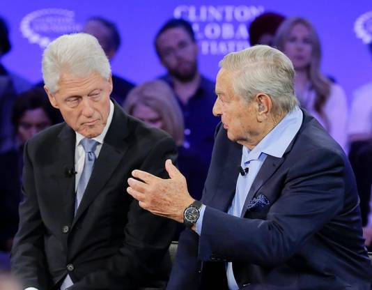 George Soros en Bill Clinton