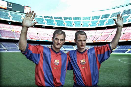 Ronald de Boer (links) en  Frank de Boer.