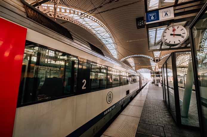 Het station in Leuven.
