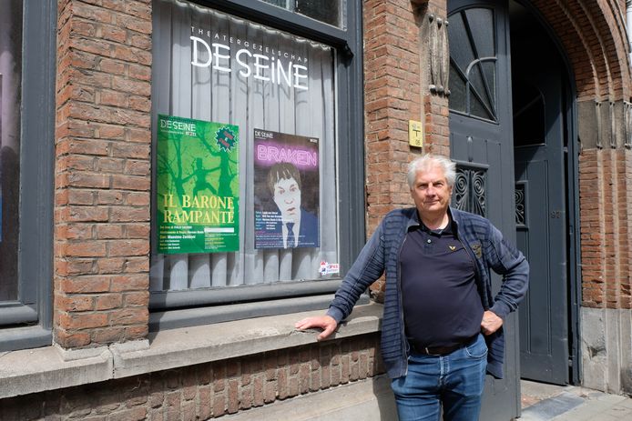 Herman Boets voor het huidige gebouw van De Seine in de Lisperstraat.