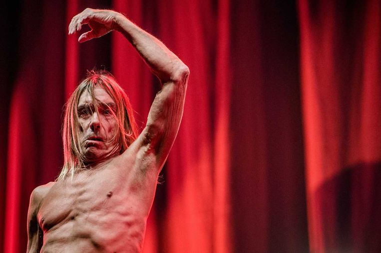 Iggy Pop trad op op dag 2 van het festival Down The Rabbit Hole. Beeld anp