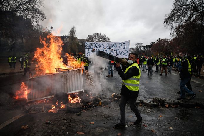 De “gele hesjes" voerden afgelopen weekend nog gewelddadige protesten in Frankrijk.