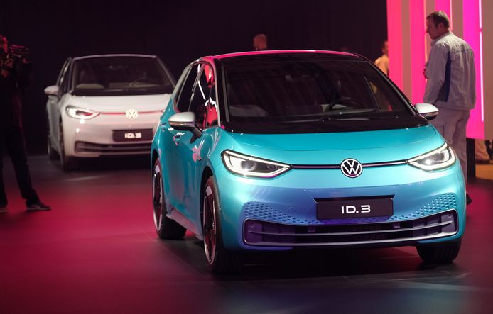 De ID.3, het nieuwste elektrische model van Volkswagen waarvan de productie deze maand begint.