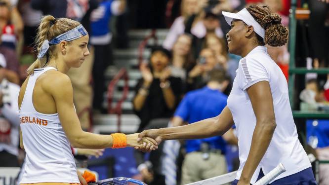 Rus onderuit tegen Venus Williams in Fed Cup